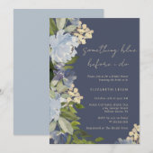 Navy Something Blue voor ik het doe Bruidsmeisjesf Kaart (Voorkant / Achterkant)