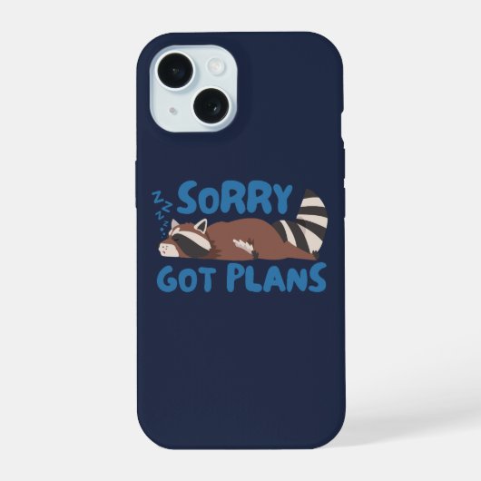 Navy Sorry Hebt Plannen Grappige Wasbeer iPhone 15 Case (Achterkant)
