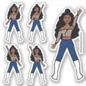 Navy Spark Dancer Stickers #1 (Voorkant)