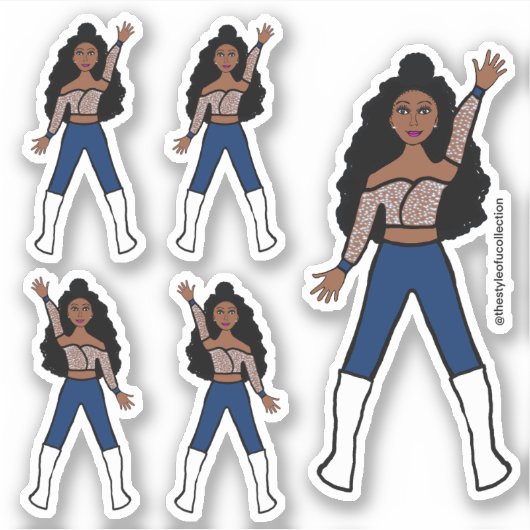 Navy Spark Dancer Stickers #1 (Voorkant)