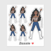 Navy Spark Dancer Stickers #1 (Vel)