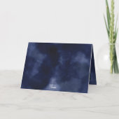 Navy Sparkle kerstfeestay-fotokaart Feestdagen Kaart (Achterkant)