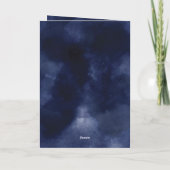 Navy Sparkle Star kerstfeestay-fotokaart Feestdagen Kaart (Achterkant)