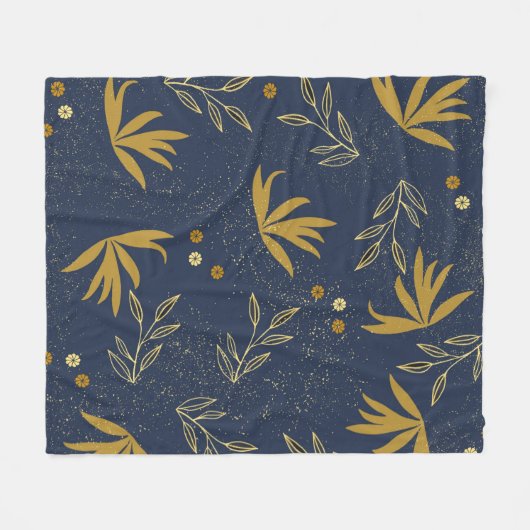Navy Spray Fleece Deken (Voorkant (Horizontaal))