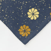 Navy Spray Fleece Deken (Hoek)
