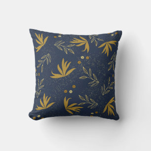 Navy Spray Kussen