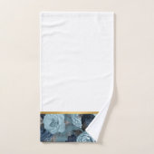 NAVY SPRING FLORAL BATHROOM TOWEL SET BAD HANDDOEK (Handdoek)