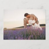 Navy Spring Wildflower Meadow Garden Bruiloft Informatiekaartje (Achterkant)