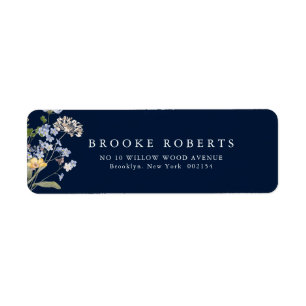 Navy Spring Wildflower Meadow Tuin Adres Etiket