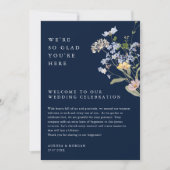 Navy Spring Wildflower Weekend Evenementen Program Kaart (Voorkant)