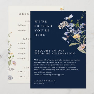 Navy Spring Wildflower Weekend Evenementen Program Kaart