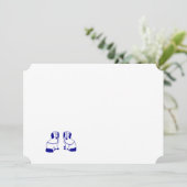 Navy Staffordshire Dogs Note Cards & Briefpapier Kaart (Staand voorkant)