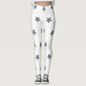 Navy Star-leggings actieve kleding Leggings (Voorkant)