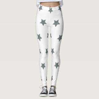 Navy Star-leggings actieve kleding Leggings