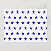 Navy Star Pattern Briefkaart (Voorkant)