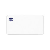 Navy Star van David Address Label (Voorkant)