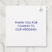 Navy Starfish Bruiloft Gift Label Strand Bruiloft  (Achterkant)