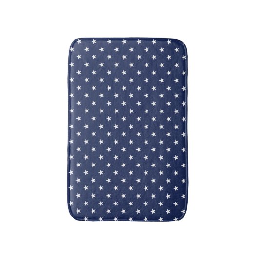 Navy Stars Bath Mat (Voorkant Verticaal)