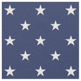 Navy Stars Fabric Stof