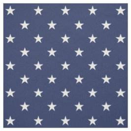 Navy Stars Fabric Stof