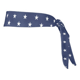 Navy Stars Stropdas Headband