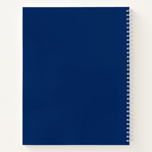 Navy Statistics College Class Grafiekpapier Notitieboek (Achterkant)