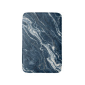 Navy Steen Marmer Elegante Schone Uitstraling Badmat (Voorkant Verticaal)