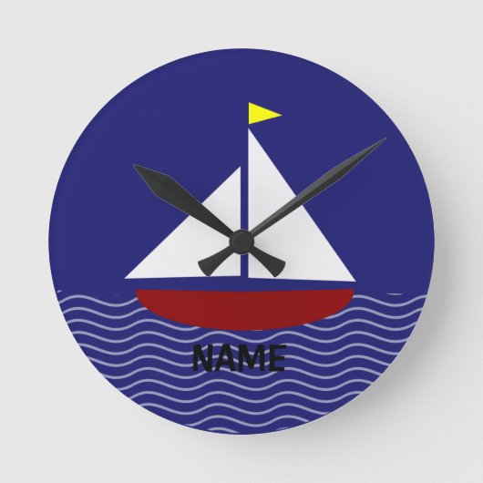 Navy stijl ronde klok (Voorkant)