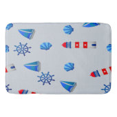 Navy stijl voor je badmat (Voorkant)