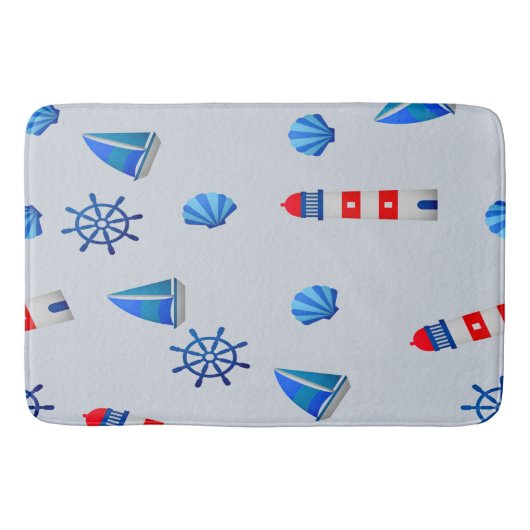 Navy stijl voor je badmat (Voorkant)