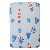 Navy stijl voor je badmat (Voorkant Verticaal)