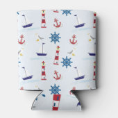 Navy stijl voor je mooie koelbox blikjeskoeler (Achterkant)