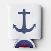 Navy stijl voor je mooie koelbox blikjeskoeler (Achterkant)
