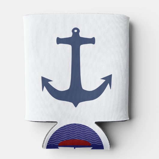 Navy stijl voor je mooie koelbox blikjeskoeler (Achterkant)