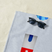 Navy stijl voor je stranddagen strandlaken (In situ)