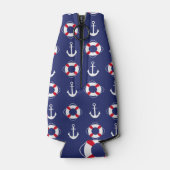 Navy stijl voor je zomer flesjeskoeler (Achterkant)