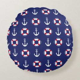Navy stijl voor je zomer rond kussen