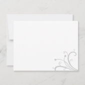 Navy Stijlvolle bruiloft RSVP (Achterkant)