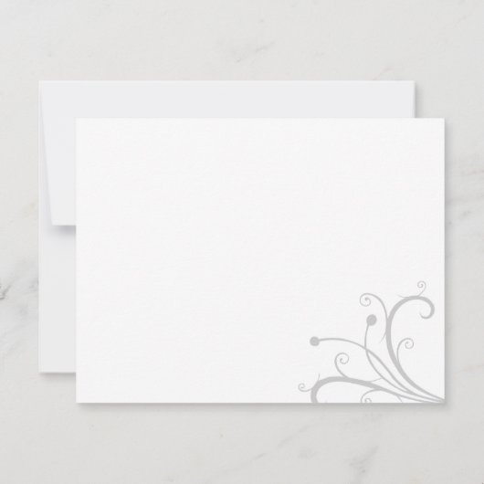 Navy Stijlvolle bruiloft RSVP (Achterkant)