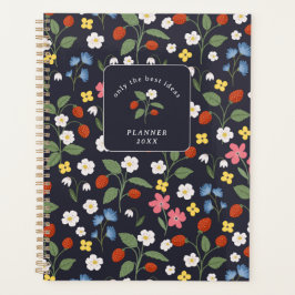 Navy Strawberry patroon planner