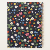 Navy Strawberry patroon planner (Achterkant)
