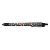 Navy Strawberry patroon Zwarte Inkt Pen (Bodem)