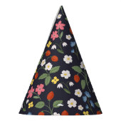 Navy Strawberry verjaardag Feesthoedjes (Links)