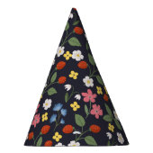 Navy Strawberry verjaardag Feesthoedjes (Rechts)