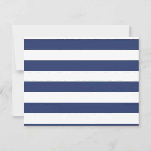 Navy strepen dank je kaart (Achterkant)