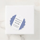 Navy Strepen Schaalrand Prijslabels | EB_Office Bedankjes Labels (In situ)