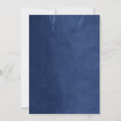 Navy String Lights Bruiloft Receptie Uitnodiging (Achterkant)