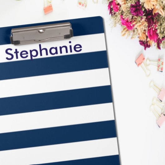 Navy Stripe Klembord