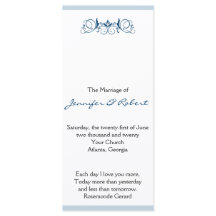 Navy Stripe met Floral Accent Trouwprogramma