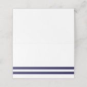 Navy Striped Plaatskaartje (Buitenkant ongevouwen)